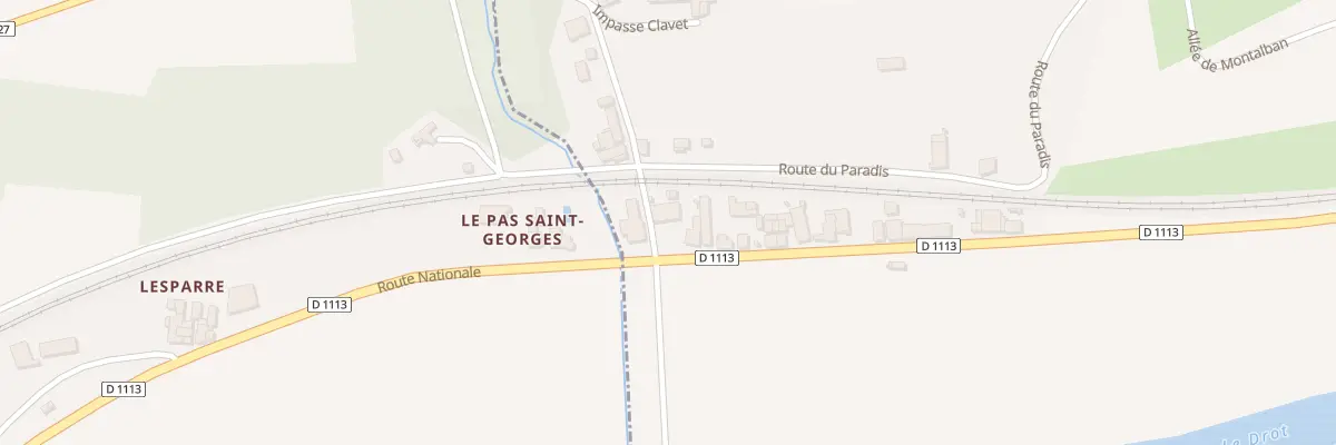 Plan du 50 Rte Nationale 113 à Casseuil