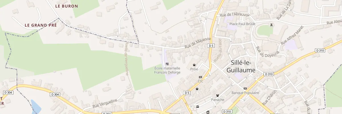 Plan du 33 Rue de Mayenne à Sillé-le-Guillaume