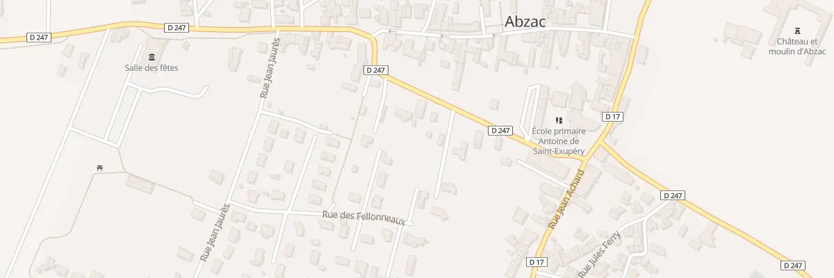 Plan du 23 Rue du Cheminot à Abzac