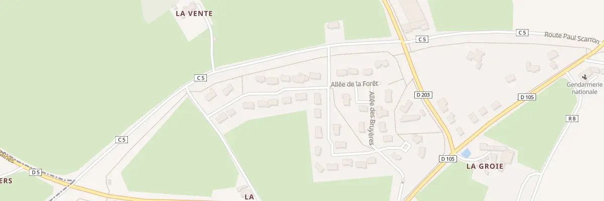 Plan du 4 All de la Forêt à Sillé-le-Guillaume