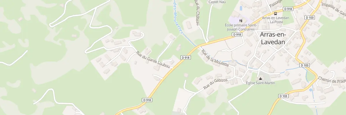 Plan du 2 Rue de Garde Loubou à Arras-en-Lavedan