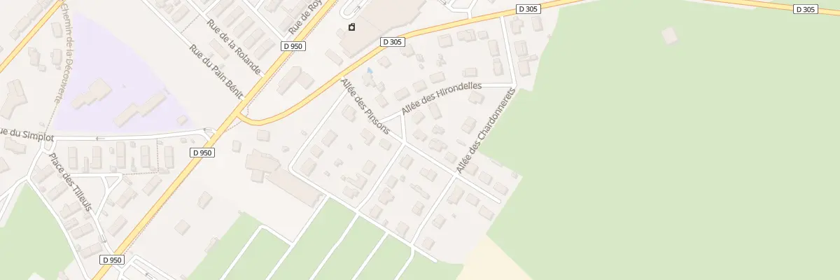 Plan du 5 All des Pinsons à Melle