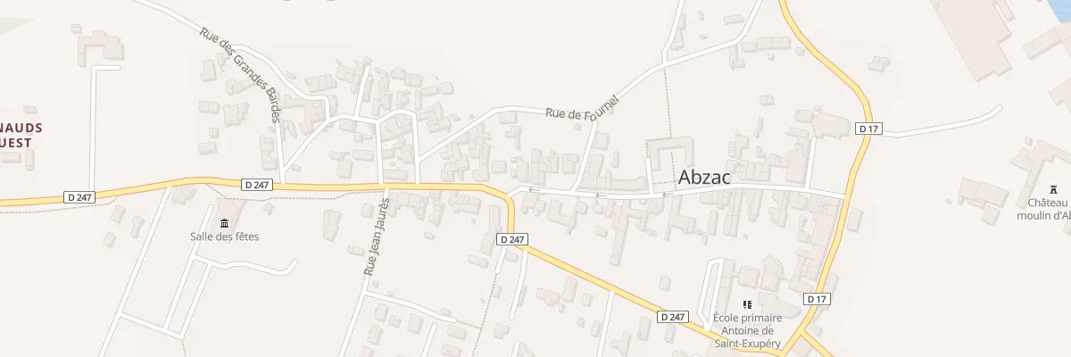 Plan du 52 Rue du Docteur Texier à Abzac
