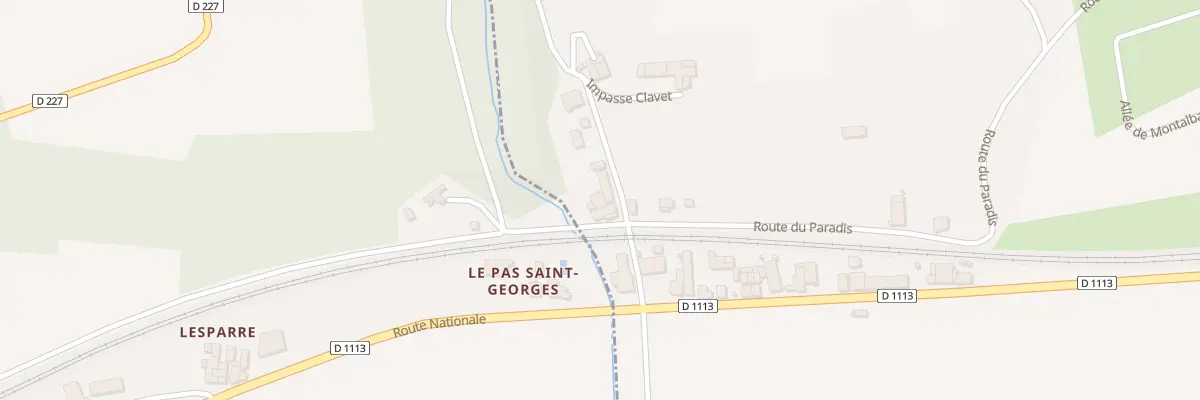 Plan du 6 Pas Saint Georges à Casseuil