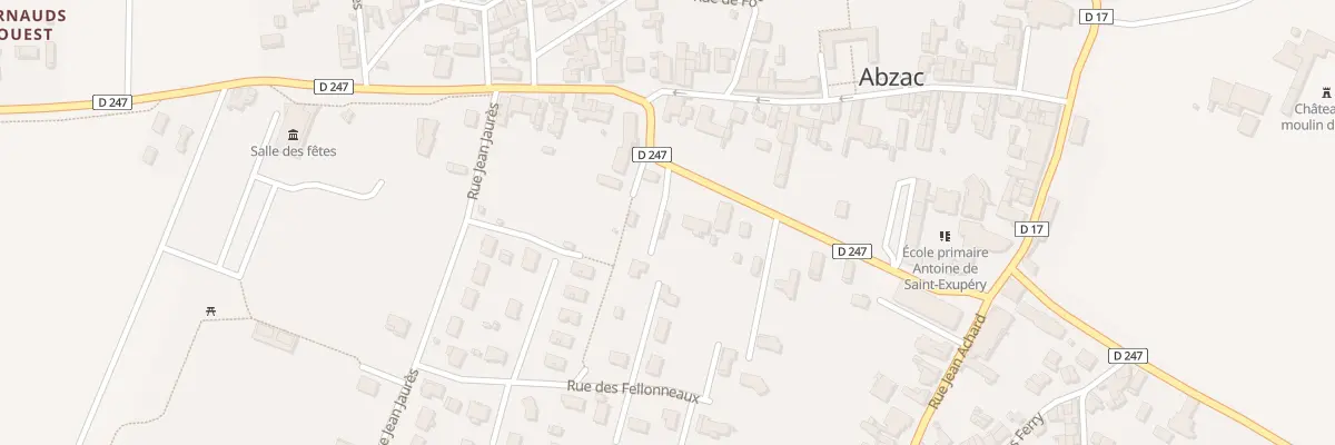Plan du 72 Rue du Cheminot à Abzac