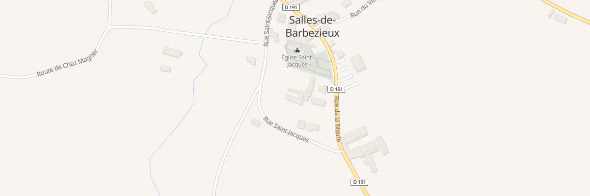 Plan du 25 Rue de Saint Jacques à Salles-de-Barbezieux