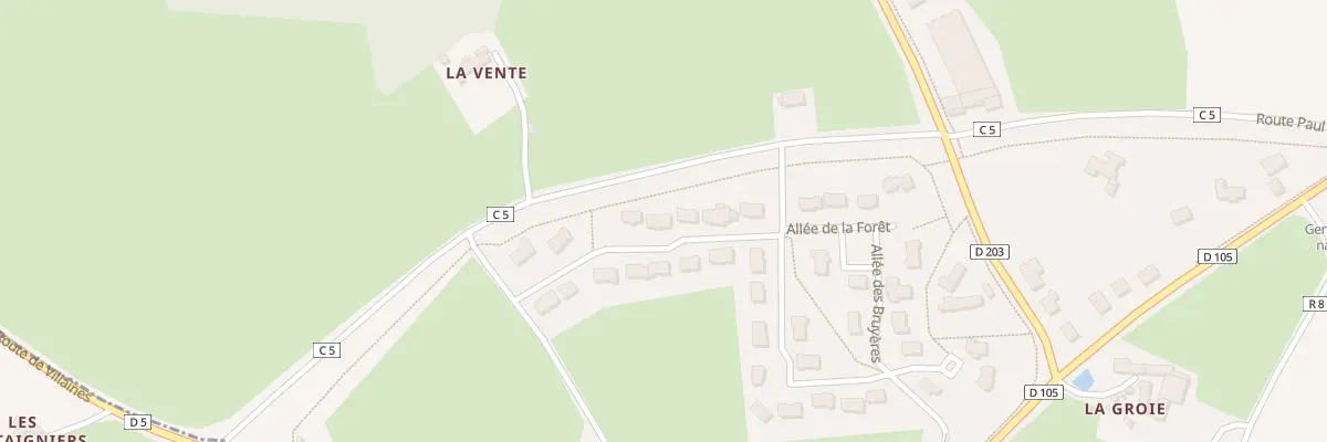 Plan du 15 All de la Forêt à Sillé-le-Guillaume