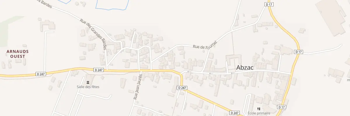Plan du 70 Rue du Docteur Texier à Abzac