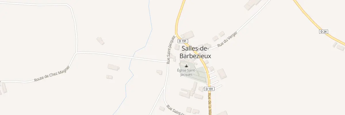 Plan du 1 Rue de Saint Jacques à Salles-de-Barbezieux