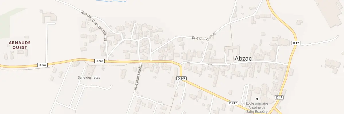 Plan du 74 Rue du Docteur Texier à Abzac