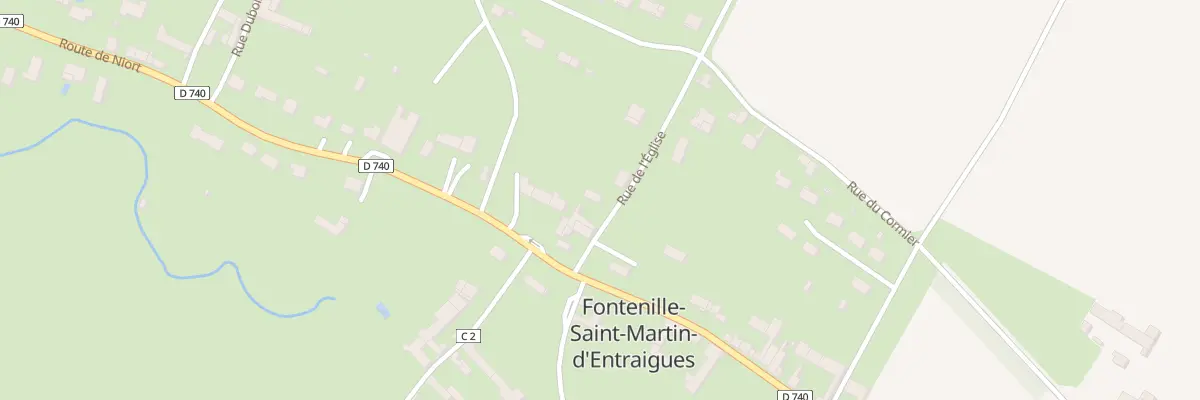 Plan du 2 Rue de l’Eglise à Fontenille-Saint-Martin-d’Entraigues