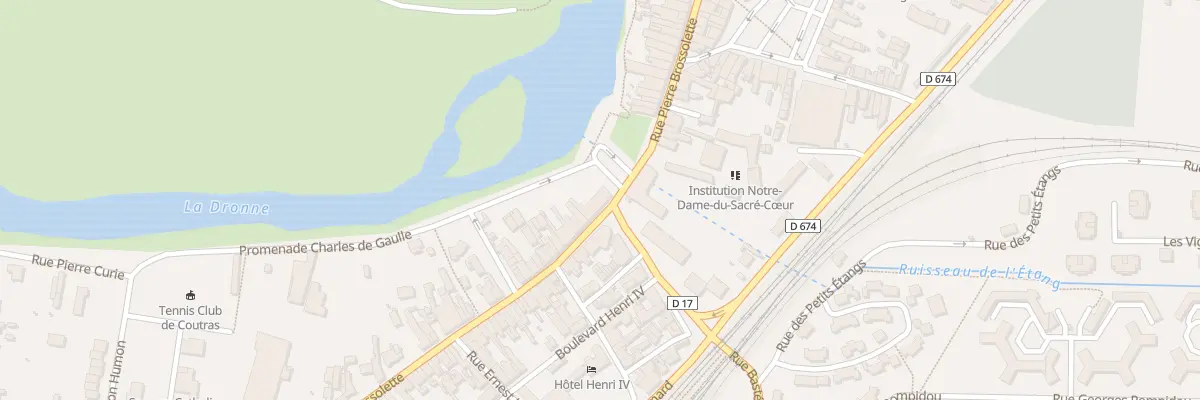 Plan du 233 Rue Pierre Brossolette à Coutras