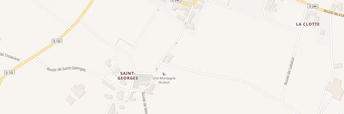 Plan du 9 Rte de Saint Georges à Montagne