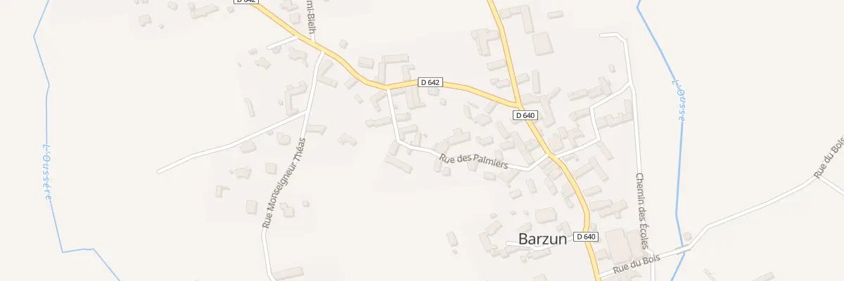 Plan du 12 Rue des Palmiers à Barzun