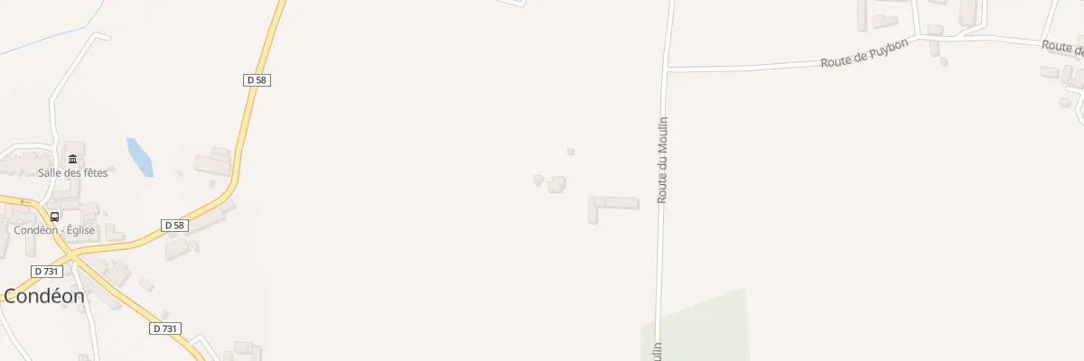 Plan du 6 Rte du Moulin à Condéon