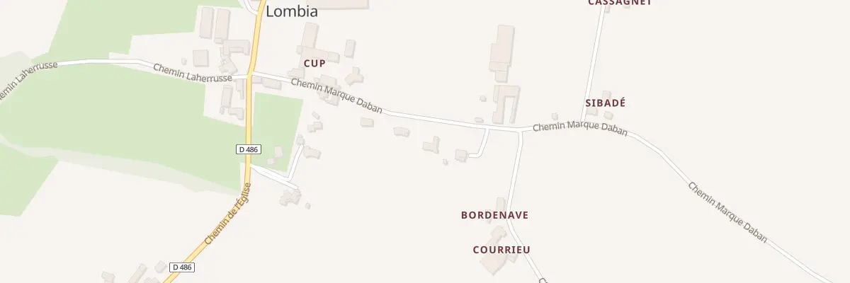Plan du 238 Che Marque Daban à Lombia