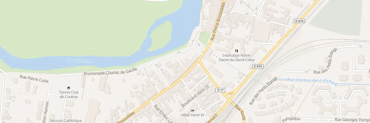 Plan du 229 Rue Pierre Brossolette à Coutras