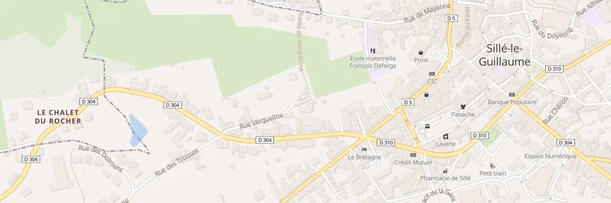 Plan du 3 Rue de Vergueline à Sillé-le-Guillaume