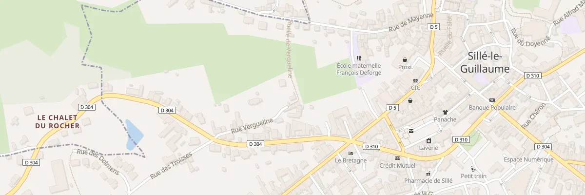 Plan du 2 Rue de Vergueline à Sillé-le-Guillaume
