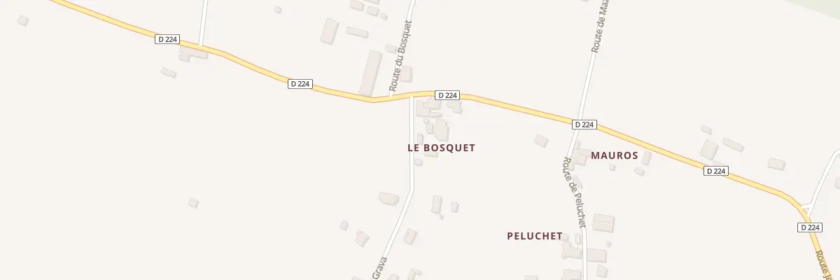 Plan du 73 Rte du Grava à Castets et Castillon