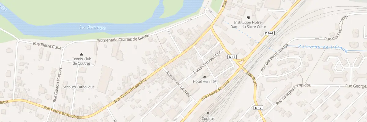 Plan du 172 Rue Pierre Brossolette à Coutras