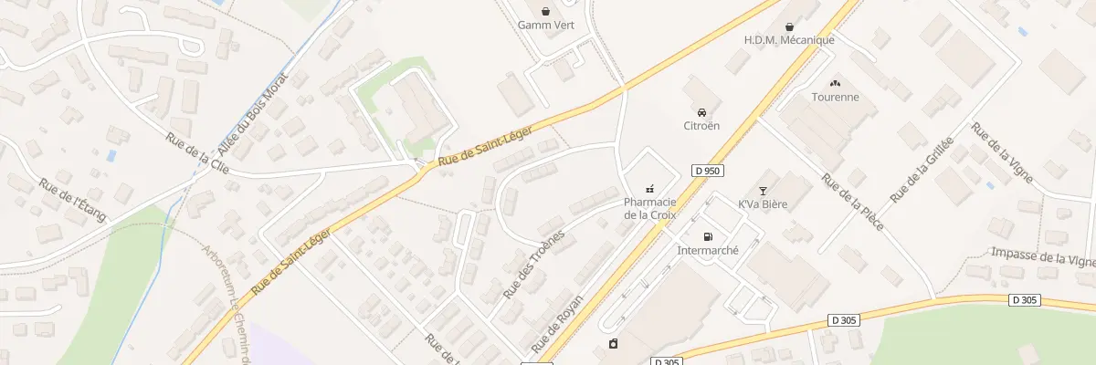 Plan du 59 Rue des Cerisiers à Melle