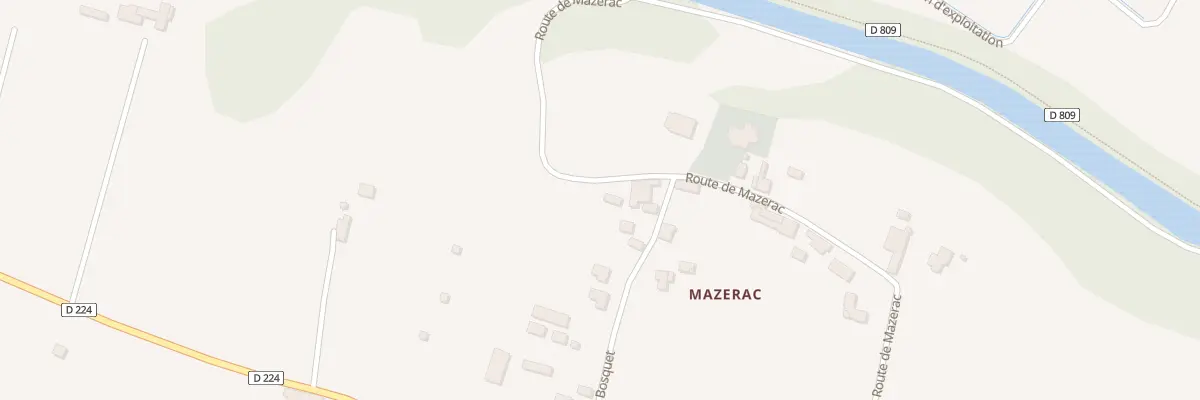 Plan du 18 Mazerac à Castets et Castillon
