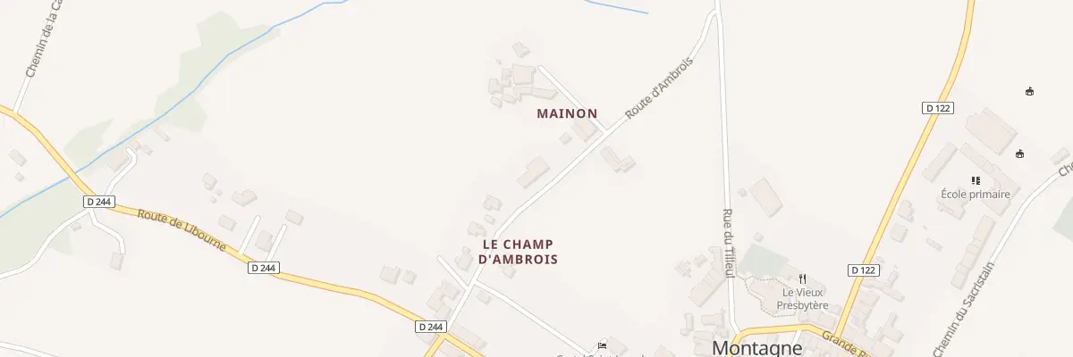 Plan du 361 Malnon à Montagne