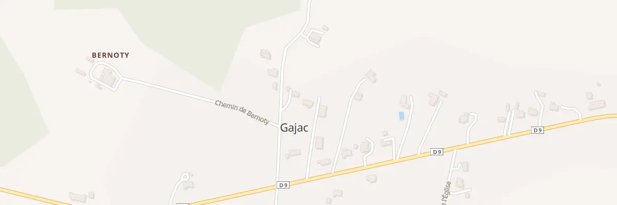 Plan du 9A Au Moulin A Vent Ouest à Gajac