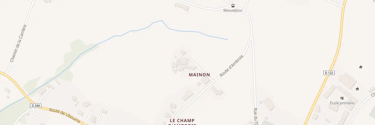 Plan du 366 Malnon à Montagne