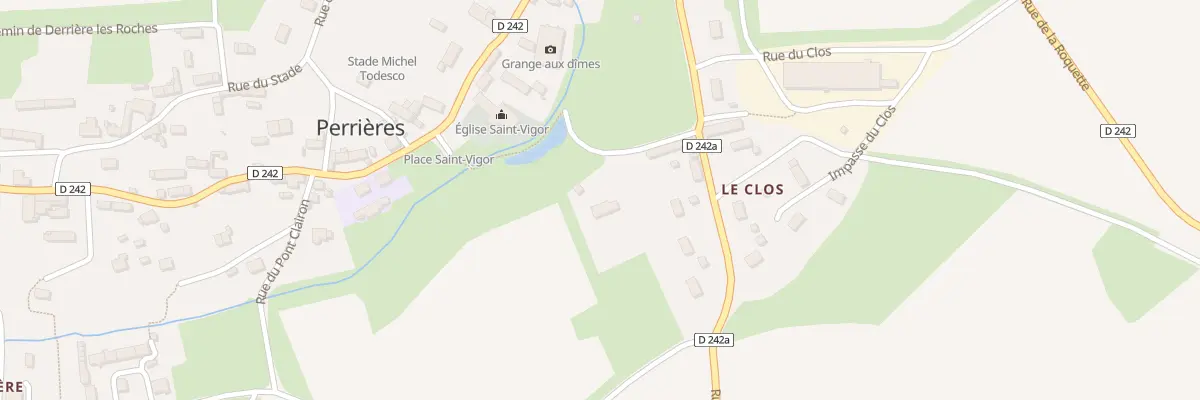 Plan du 5152 Le Clos à Perrières