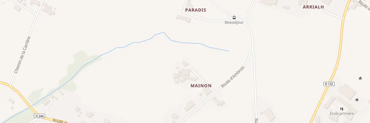 Plan du 368 Malnon à Montagne