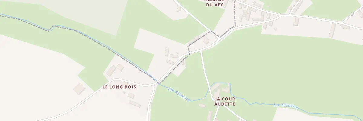 Plan du 7 Le Vey à Nécy