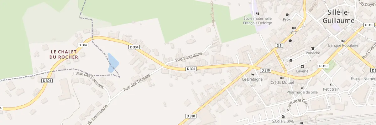 Plan du 28 Rue de Bretagne à Sillé-le-Guillaume