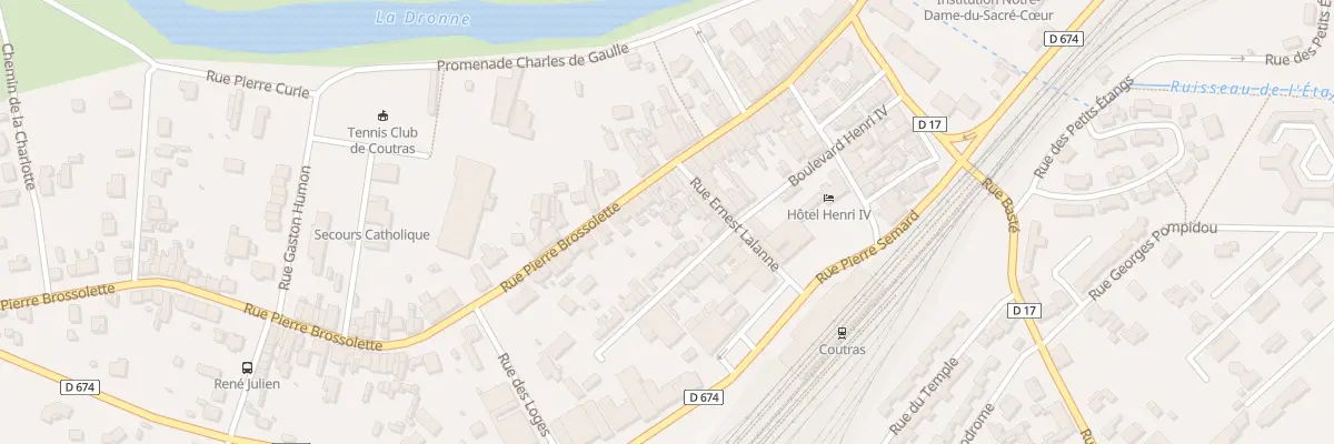 Plan du 132 Rue Pierre Brossolette à Coutras