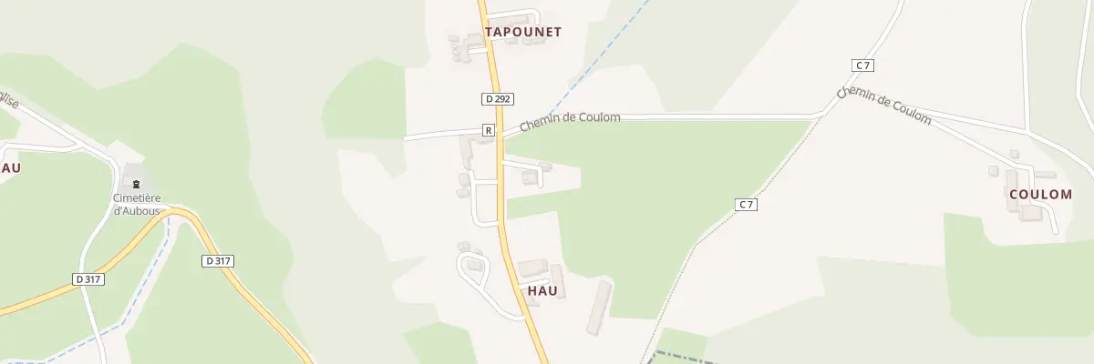 Plan du 299 Rte de Crouseilles à Aubous