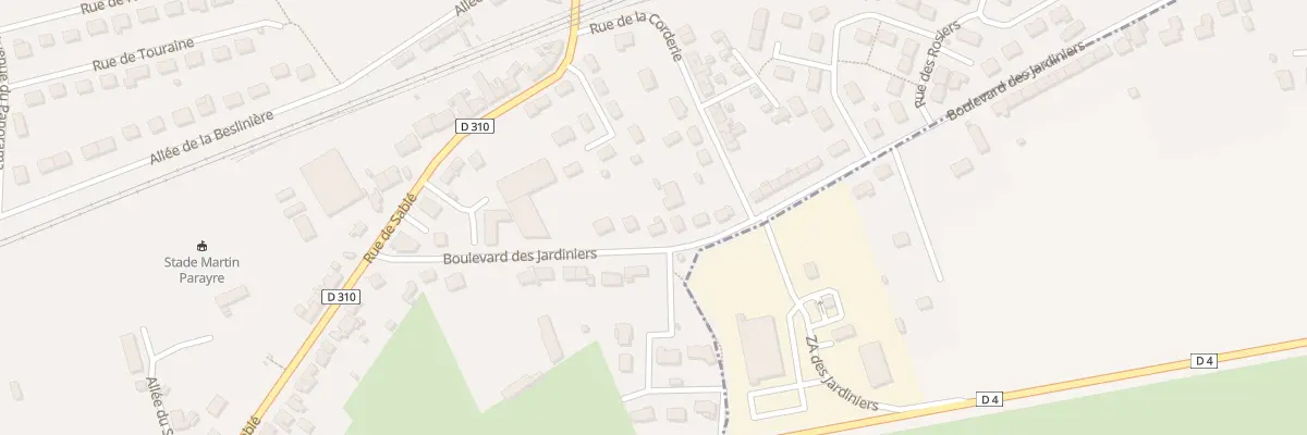 Plan du 19 Bd des Jardiniers à Sillé-le-Guillaume