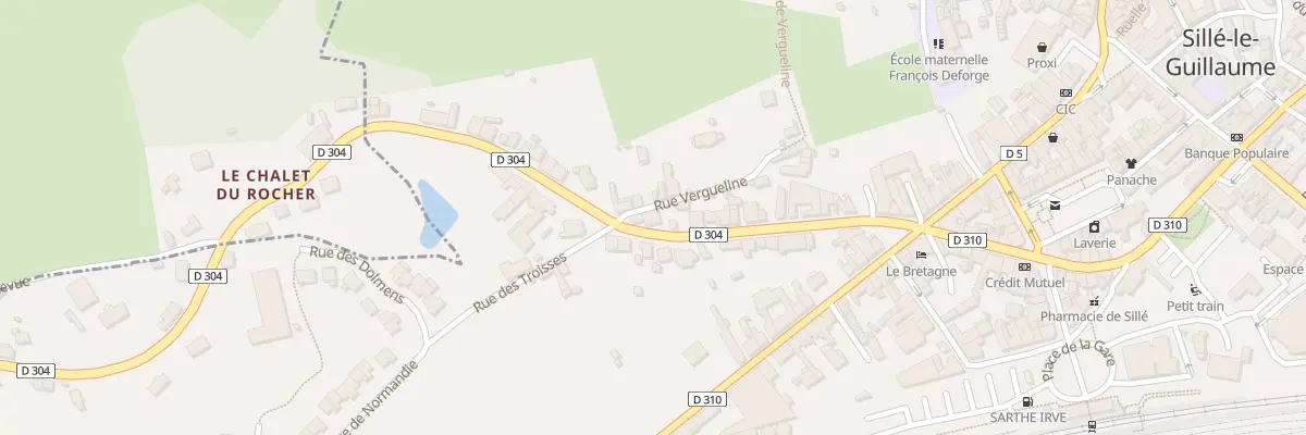 Plan du 32 Rue de Bretagne à Sillé-le-Guillaume