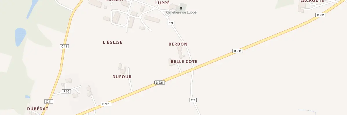 Plan du 5004 L’Eglise à Luppé-Violles