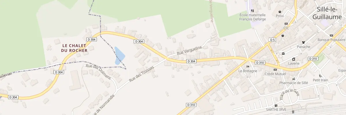 Plan du 34 Rue de Bretagne à Sillé-le-Guillaume