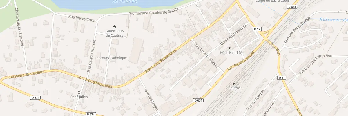 Plan du 122 Rue Pierre Brossolette à Coutras
