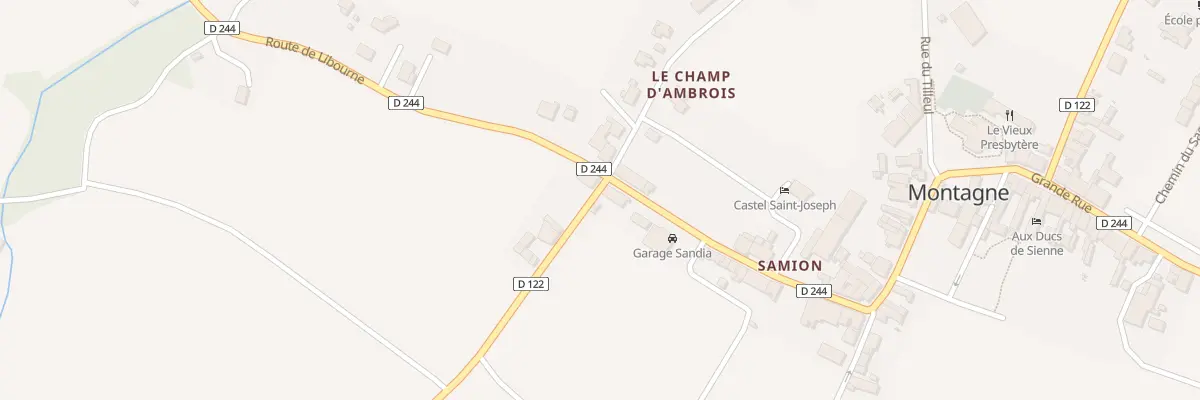 Plan du 1 Ambrois Sud à Montagne