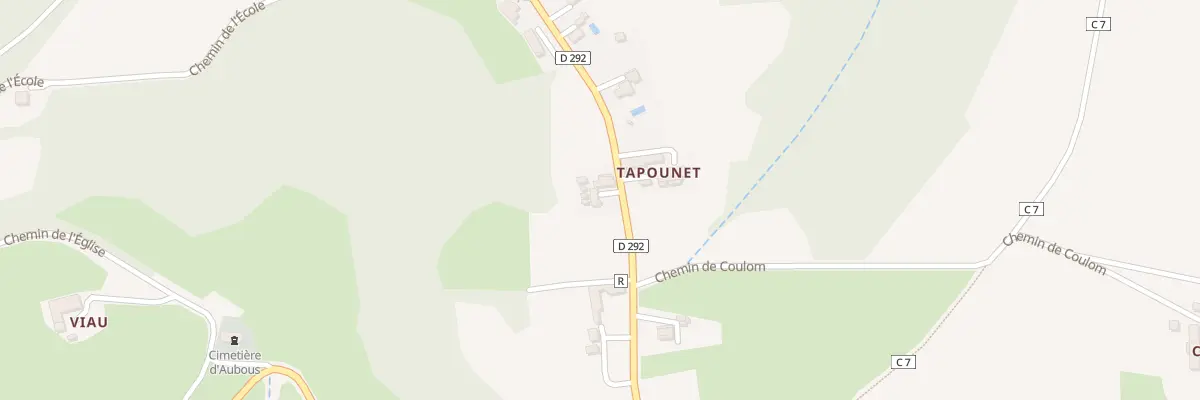 Plan du 190 Rte de Crouseilles à Aubous