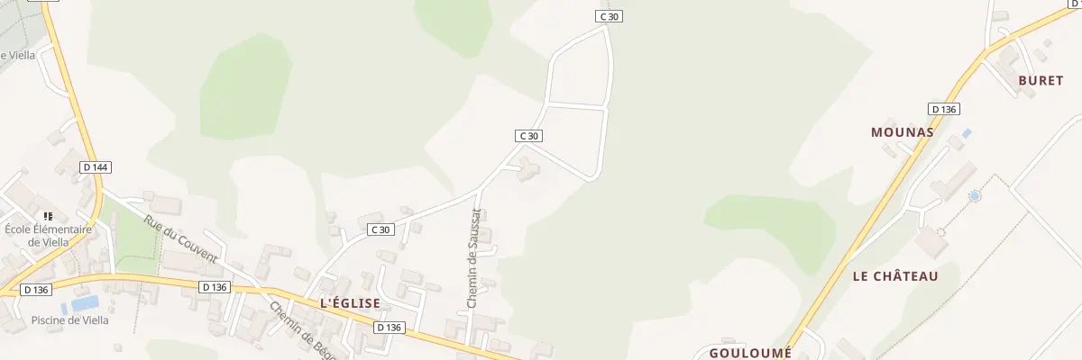 Plan du 230 Che de Mempay à Viella