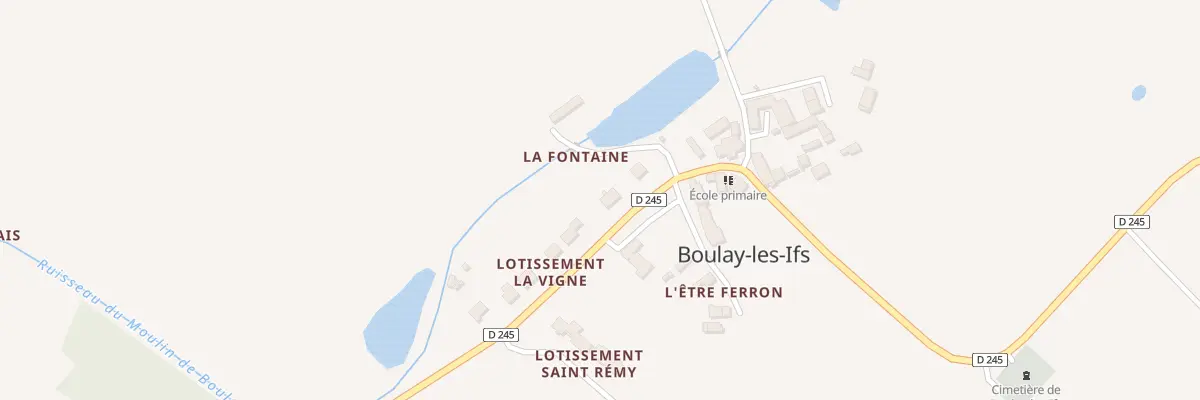 Plan du 4 Lot de la Vigne à Boulay-les-Ifs