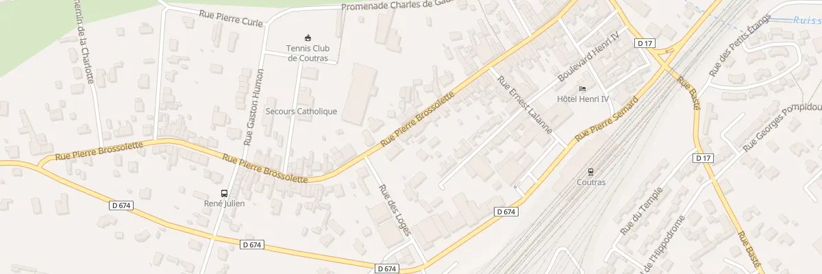 Plan du 114B Rue Pierre Brossolette à Coutras