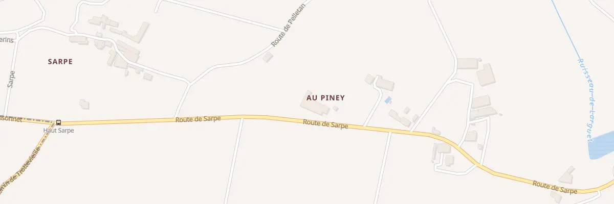 Plan du 158 Au Piney à Saint-Christophe-des-Bardes