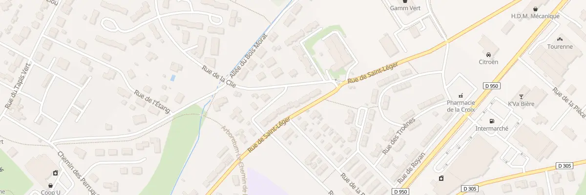 Plan du 20 Rue de Saint-léger à Melle