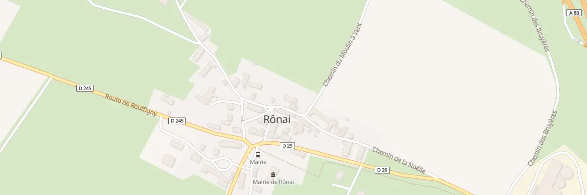 Plan du 1 Che de la Noëlle à Rônai