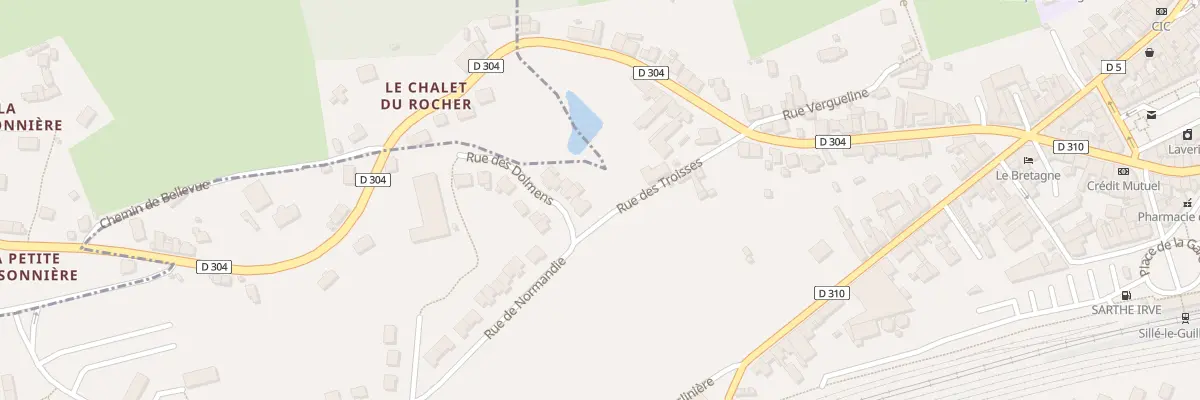 Plan du 1 Rue des Dolmens à Sillé-le-Guillaume